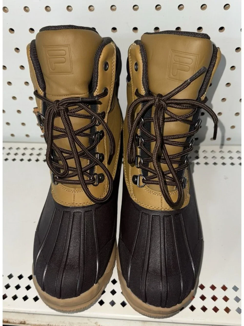 FILA Weathertech Extreme Mens Lace Up Lifestyle Boots Size 9 Tan Brown